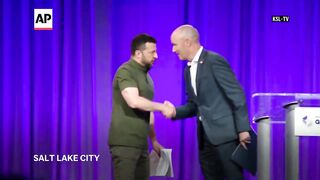 Zelenskyy takes his case for military aid to US governors after NATO summit.