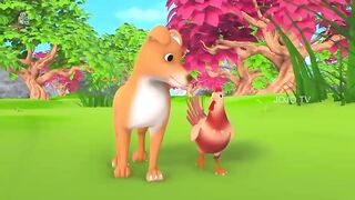 Moral story +urdu story cartoon +chicken and dog friendship