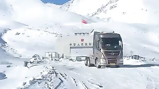 Pak China boarder in winter
