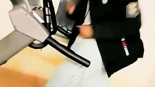Hamid Is Jooging In Gym