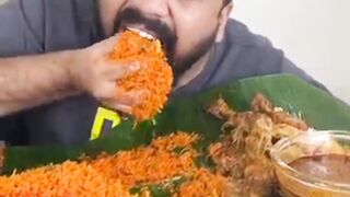 spicy chicken biryani challenge with sagar????#chicken #shorts #ulhaskamte #Febspoteshorts #biryani