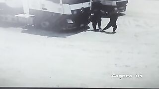 Check out the two guys fighting