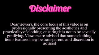 [4K] Pretty in Pink_ Transparent Try On Haul with a Pink Dress