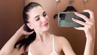 4K Transparent White clothes Try on Haul with Sophie
