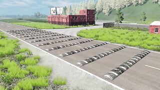 Cars vs INSANE 100 Speed Bump Challenge in BeamNG Drive! (Cars Can't Survive This)