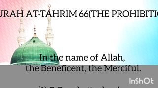 SURAH AT-TAHRIM 66(THE PROHIBITION)