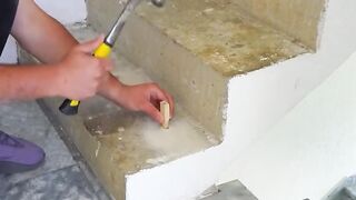 Perfecting the process of leveling stairs