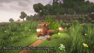 [Minecraft] How to build a small base (house) [Survival Engineering]