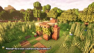 ⚒️Minecraft: How to create a small survival base (architecture)