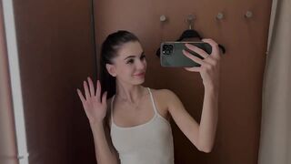4K Transparent White Top Try on Haul with Sophie