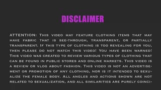[4K] Transparent Clothes with Fairy Elfie __ See-Through Try On Haul At The Mall