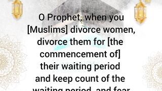 Surah talaQ (65)
