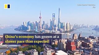 Chinese economy sees slower-than-expected growth.