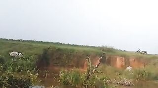At lake in Indonesia