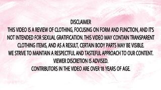 4K Transparent Sheer Tops Try On _ See Through Fabric with Maryana