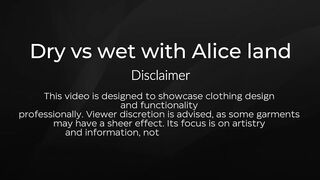 4K DRY VS WET DRESS Try On - Alice Wet Beauty It On
