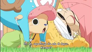Momen Luffy melihat foto ayahnya (monkey.d.dragon)