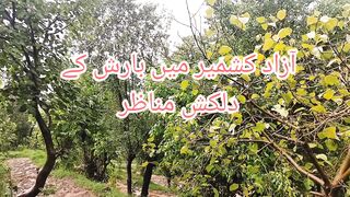 Breathtaking scenes of rain in Azad Kashmir