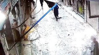 Where are the people running in this video?