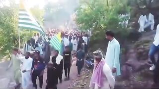 The rally of Jammu and Kashmir and Awami Action Committee echoed with slogans of Jammu and Kashmir independence