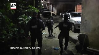 Brazil police launch a mega operation in Rio de Janeiro against organized crime.