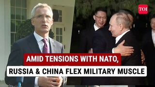 Russia & China's Massive Naval War Games; 'Befitting Response' To NATO's Attack Over Putin.