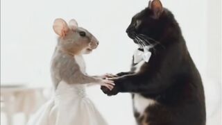 Cat and Mouse love story | cat love story #ai#viral#short #cutecat#lovestory#kitten