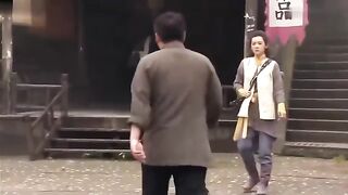 Four masters attacked the village woman. The village woman was a master and started killing.