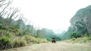 The ninja attacked the village girl from a height of 100 meters!