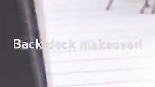 Back deck outdoor makeover. Please give us a subscribe!.