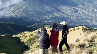 the beauty of the mountains and also cool
