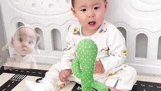 Baby funny video try not to laugh 2024 #shorts