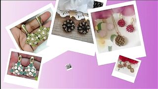 ##Tutorial aretes super facil en perlas y mostacillas.????????????????????✨✨✨......