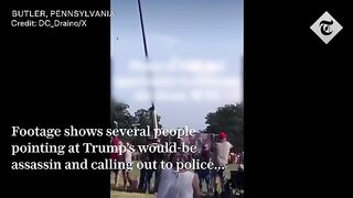 Trump gunman filmed getting into position two minutes before attack