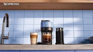 Nespresso Vertuo POP+ Deluxe Coffee and Espresso Machine by Breville, Titan