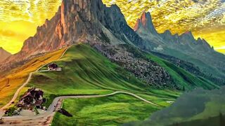 Amazing content with music along nature