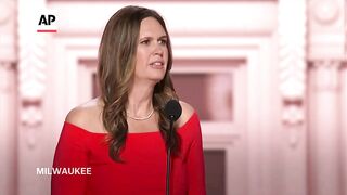 Sarah Huckabee Sanders says 'God Almighty intervened' in Trump rally shooting.