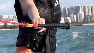 The amazing video girl true swimming