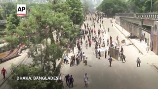 Student protesters take to streets of Dhaka as Bangladesh wracked by days of clashes.