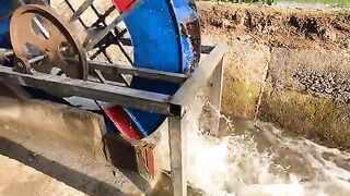 Construction Of Hydroelectric Wheels From Drums