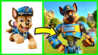 Paw Patrol as Transformers  Ai Animation Kingdom