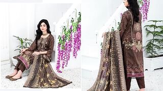 Fiza noor zaawia -3 pic unstitched embarrassed lawn suti