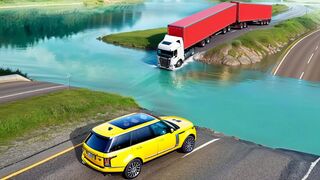 Cars vs Extreme Floods & Deep Water In BeamNG Drive