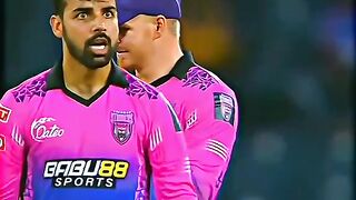Shadab Khan reaction after taking wicket