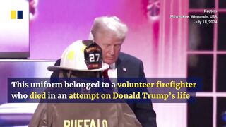 Trump vows high tariffs on China-made cars in his first speech after assassination attempt.