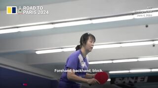 Table tennis player makes Olympic debut at age 58.