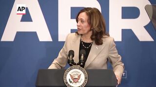 Kamala Harris says JD Vance told a 'compelling' but incomplete story at RNC.
