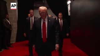 WATCH_ Trump arrives at RNC ahead of speech on final day.