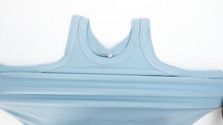 Women's V Neck Tank Tops Summer Sleeveless Ribbed Button