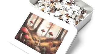 A woodland glade in the autumn - Jigsaw Puzzle